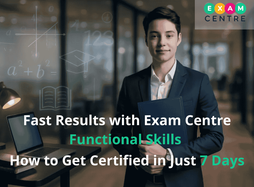 Fast Results with Exam Centre Functional Skills: How to Get Certified in Just 7 Days 5 Professional holding certificate after passing Exam Centre Functional Skills recognised by employers and universities